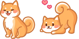 Cursor preview: Shiba Inu - 66 - cute-cursor.com