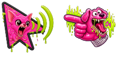 Cursor preview: Custom Cursor Yapping Mode - 65 - cute-cursor.com