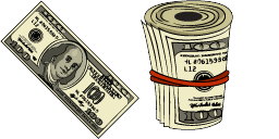 Cursor preview: Currency Cash - 1 - cute-cursor.com