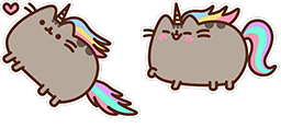 Cursor preview: Pusheenicorn Rainbow - 1 - cute-cursor.com