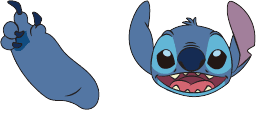 Cursor preview: Lilo & Stitch - 66 - cute-cursor.com