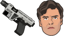 Cursor preview: Poe Dameron Blaster - 1 - cute-cursor.com