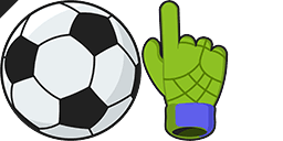 Cursor preview: Soccer Match - 1 - cute-cursor.com