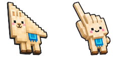 Cursor preview: Cute Minecraft Llama - 1 - cute-cursor.com