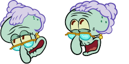 Cursor preview: MRS Tentacles From Spongebob - 1 - cute-cursor.com