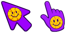 Cursor preview: Smiley Cracking Face - 66 - cute-cursor.com