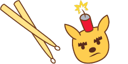 Cursor preview: Cute Cursor Pack - PaRappa the Rapper Ma-san - 1 - cute-cursor.com