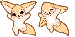 Cursor preview: Custom Cute Fox - 1 - cute-cursor.com
