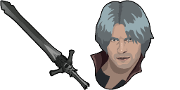 Cursor preview: Devil MAY CRY Dante Rebellion - 1 - cute-cursor.com