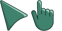 Cursor preview: Viridian Delight - 1 - cute-cursor.com