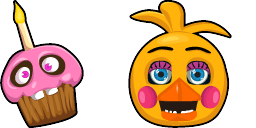 Cursor preview: Chica - 1 - cute-cursor.com