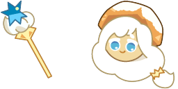 Cursor preview: Cream Puff Cookie - 1 - cute-cursor.com