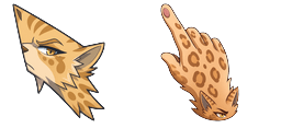 Cursor preview: Cute Leopardstar - 67 - cute-cursor.com