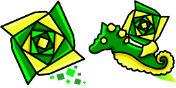 Cursor preview: Geometry Dash Cube & Ship Custom Cursor Pack - 66 - cute-cursor.com