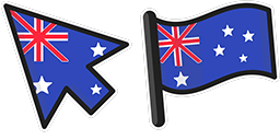 Cursor preview: Australia Flag - 1 - cute-cursor.com