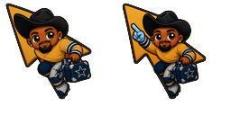 Cursor preview: Meme Cute Von Miller to Cowboys - 66 - cute-cursor.com
