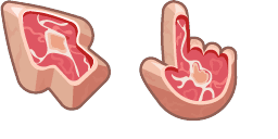 Cursor preview: Meaty Savory - 66 - cute-cursor.com