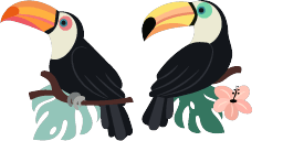 Cursor preview: Toucan - 66 - cute-cursor.com