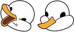 Cursor preview: Cute Cursor Pack - Chikn Nuggit Angelic Duck - 66 - cute-cursor.com