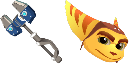 Cursor preview: Ratchet and Clank OmniWrench - 1 - cute-cursor.com
