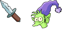 Cursor preview: Cute Cursor Pack - Elfo & Dagger Collection - 67 - cute-cursor.com