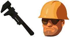 Cursor preview: TF2 Engineer and Wrench - 1 - cute-cursor.com