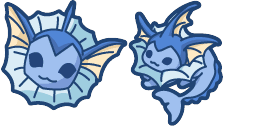 Cursor preview: Vaporeon - 1 - cute-cursor.com
