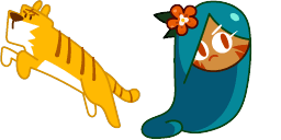 Cursor preview: Cute Tiger Lily Cursor Pack - 1 - cute-cursor.com