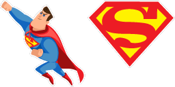 Cursor preview: Superman - 65 - cute-cursor.com