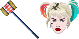 Cursor preview: Harley Quinn Birds of Prey - 67 - cute-cursor.com