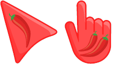 Cursor preview: Spicy Red Cursor Pack - 65 - cute-cursor.com