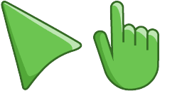 Cursor preview: Mantis Green - 1 - cute-cursor.com