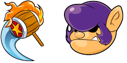 Cursor preview: Kirby Hero - 1 - cute-cursor.com