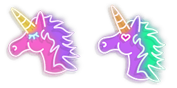 Cursor preview: Unicorn - 1 - cute-cursor.com