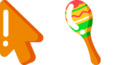 Cursor preview: Minimal Maracas - 66 - cute-cursor.com