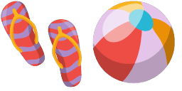 Cursor preview: Summer Vibes - 1 - cute-cursor.com
