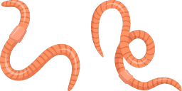 Cursor preview: Earthworm - 62 - cute-cursor.com