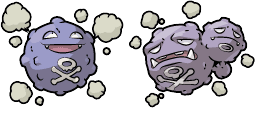 Cursor preview: Koffing and Weezing - 1 - cute-cursor.com