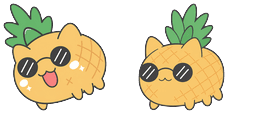 Cursor preview: Cool Pineapple - 66 - cute-cursor.com
