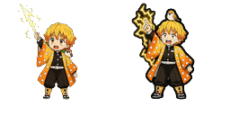 Cursor preview: Solar Zenitsu Bolt Cursor - 1 - cute-cursor.com