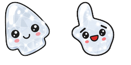 Cursor preview: Diamond Crystal Blob - 1 - cute-cursor.com