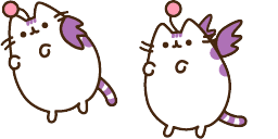 Cursor preview: Moogle Pusheen - 1 - cute-cursor.com