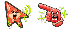 Cursor preview: Custom Cursor Keep Barking - 1 - cute-cursor.com