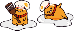Cursor preview: Chef Gudetama - 1 - cute-cursor.com