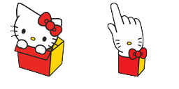 Cursor preview: McDonalds Happy Meal Hello Kitty - 67 - cute-cursor.com
