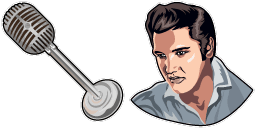 Cursor preview: Elvis Presley - 1 - cute-cursor.com
