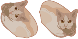 Cursor preview: Catloaf - 1 - cute-cursor.com