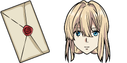 Cursor preview: Violet Evergarden - 43 - cute-cursor.com