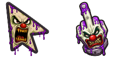 Cursor preview: Custom Cursor Nasty Clown - 66 - cute-cursor.com