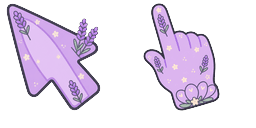 Cursor preview: Lavender Aesthetic - 1 - cute-cursor.com